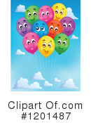 Balloons Clipart #1201487 by visekart