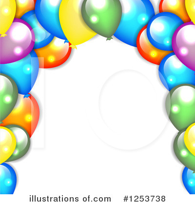 Party Balloons Clipart #1253738 by vectorace