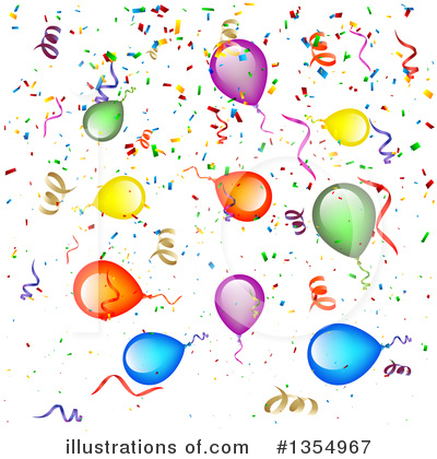 Confetti Clipart #1354967 by vectorace