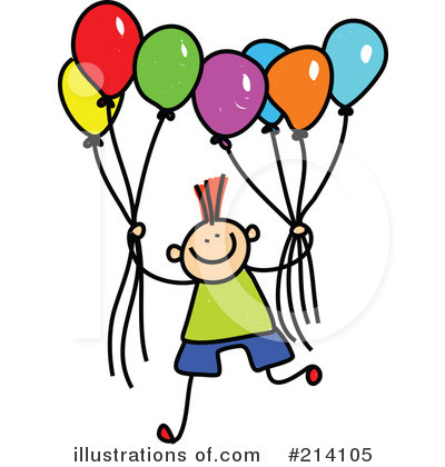 Royalty-Free (RF) Balloons Clipart Illustration by Prawny - Stock Sample #214105