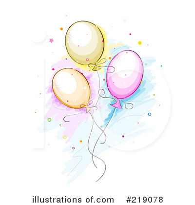 Party Balloons Clipart #219078 by BNP Design Studio
