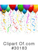 Balloons Clipart #30183 by KJ Pargeter