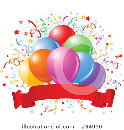Party Balloons Clipart #84990 by Pushkin