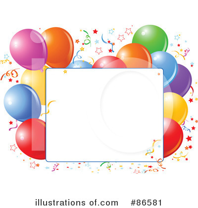 Party Balloons Clipart #86581 by Pushkin