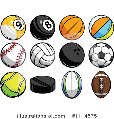 Tennis Ball Clipart #1114575 by Chromaco