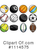 Balls Clipart #1114575 by Chromaco