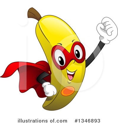 Royalty-Free (RF) Banana Clipart Illustration by BNP Design Studio - Stock Sample #1346893