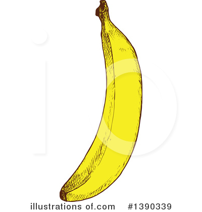 Royalty-Free (RF) Banana Clipart Illustration by Vector Tradition SM - Stock Sample #1390339