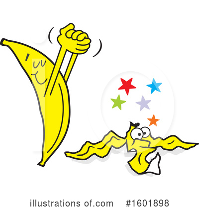 Banana Clipart #1601898 by Johnny Sajem