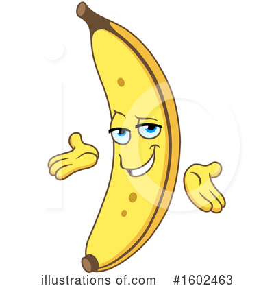 Royalty-Free (RF) Banana Clipart Illustration by yayayoyo - Stock Sample #1602463