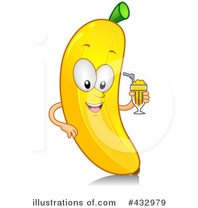 Royalty-Free (RF) Banana Clipart Illustration by BNP Design Studio - Stock Sample #432979