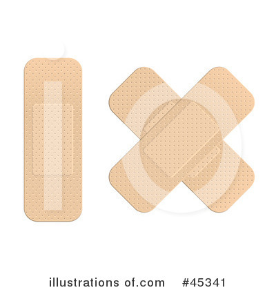 Royalty-Free (RF) Bandage Clipart Illustration by Oligo - Stock Sample #45341