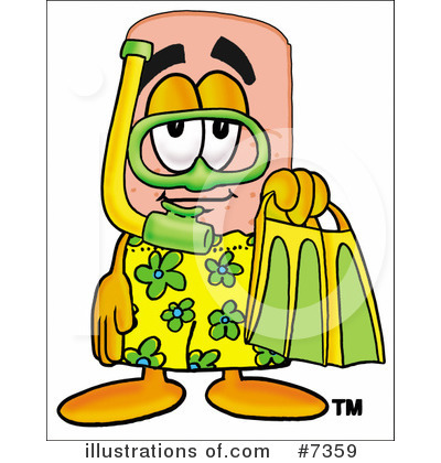 Royalty-Free (RF) Bandaid Clipart Illustration by Mascot Junction - Stock Sample #7359
