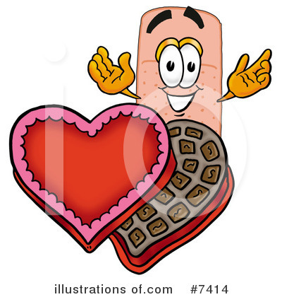 Royalty-Free (RF) Bandaid Clipart Illustration by Mascot Junction - Stock Sample #7414