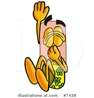Royalty-Free (RF) Bandaid Clipart Illustration by Mascot Junction - Stock Sample #7438