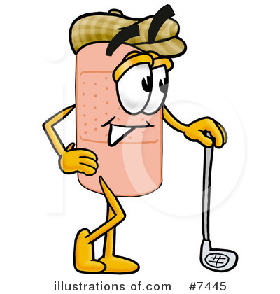 Royalty-Free (RF) Bandaid Clipart Illustration by Mascot Junction - Stock Sample #7445