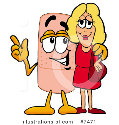 Bandaid Clipart #7471 by Mascot Junction