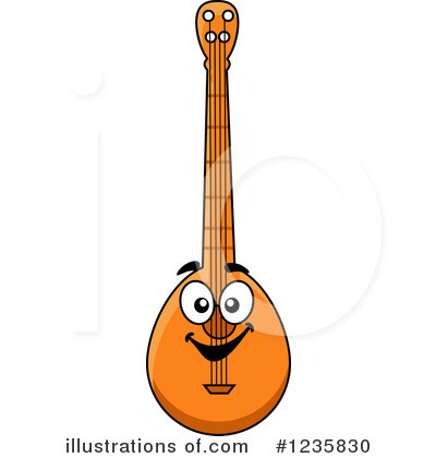 Royalty-Free (RF) Banjo Clipart Illustration by Vector Tradition SM - Stock Sample #1235830