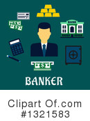 Banker Clipart #1321583 by Vector Tradition SM