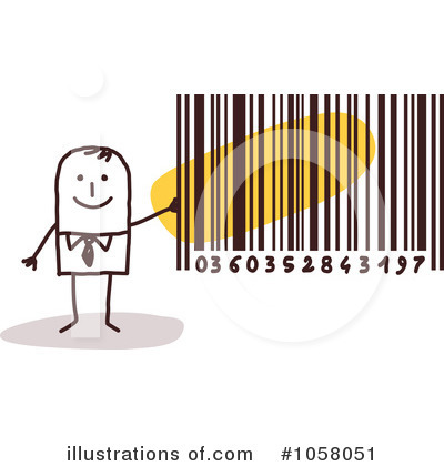 Royalty-Free (RF) Bar Code Clipart Illustration by NL shop - Stock Sample #1058051