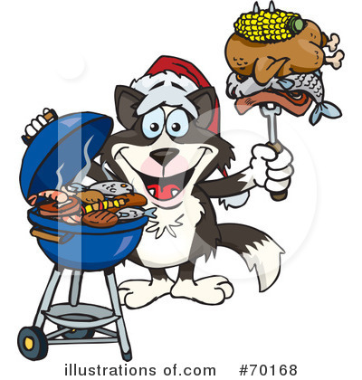 Royalty-Free (RF) Barbecue Clipart Illustration by Dennis Holmes Designs - Stock Sample #70168