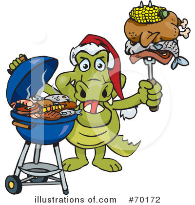 Royalty-Free (RF) Barbecue Clipart Illustration by Dennis Holmes Designs - Stock Sample #70172