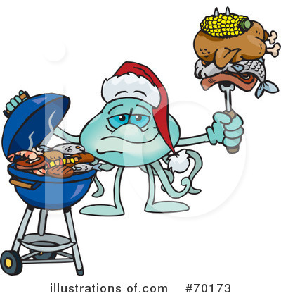 Royalty-Free (RF) Barbecue Clipart Illustration by Dennis Holmes Designs - Stock Sample #70173