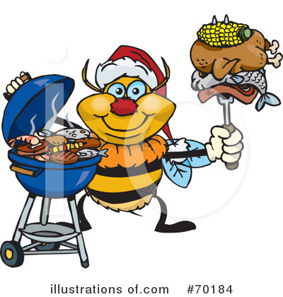 Royalty-Free (RF) Barbecue Clipart Illustration by Dennis Holmes Designs - Stock Sample #70184