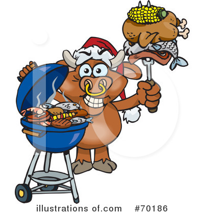 Royalty-Free (RF) Barbecue Clipart Illustration by Dennis Holmes Designs - Stock Sample #70186