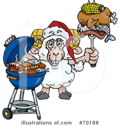 Royalty-Free (RF) Barbecue Clipart Illustration by Dennis Holmes Designs - Stock Sample #70188