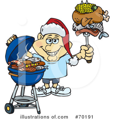 Royalty-Free (RF) Barbecue Clipart Illustration by Dennis Holmes Designs - Stock Sample #70191