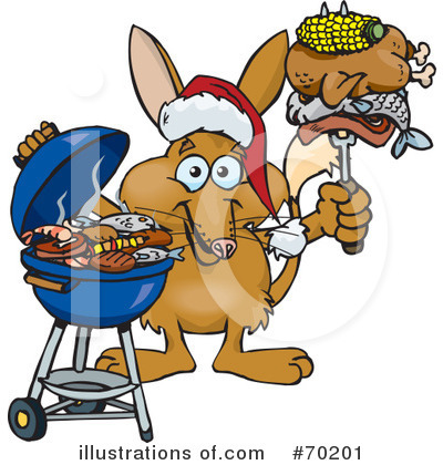 Royalty-Free (RF) Barbecue Clipart Illustration by Dennis Holmes Designs - Stock Sample #70201