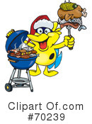 Barbecue Clipart #70239 by Dennis Holmes Designs