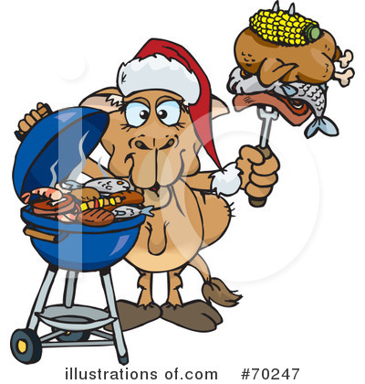 Royalty-Free (RF) Barbecue Clipart Illustration by Dennis Holmes Designs - Stock Sample #70247