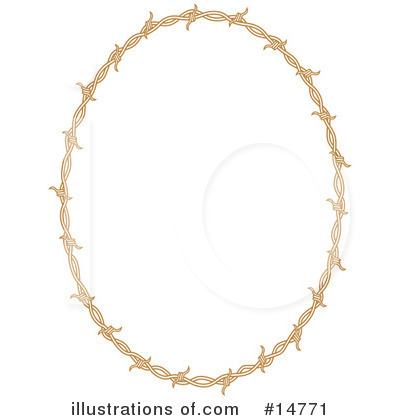 Royalty-Free (RF) Barbed Wire Clipart Illustration by Andy Nortnik - Stock Sample #14771