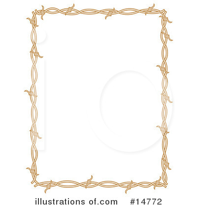 Royalty-Free (RF) Barbed Wire Clipart Illustration by Andy Nortnik - Stock Sample #14772