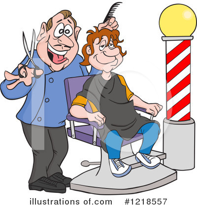 Barber Pole Clipart #1218557 by LaffToon