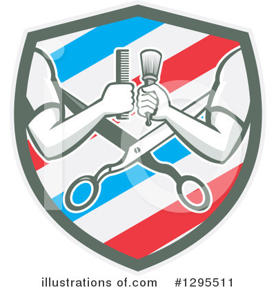 Barber Pole Clipart #1295511 by patrimonio