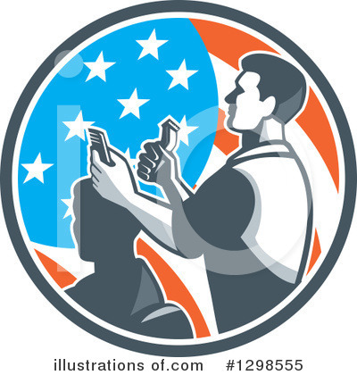 Royalty-Free (RF) Barber Clipart Illustration by patrimonio - Stock Sample #1298555