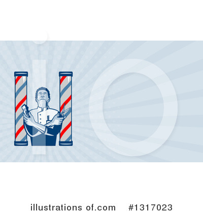 Barber Pole Clipart #1317023 by patrimonio