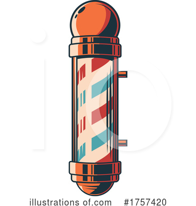 Barber Pole Clipart #1757420 by Vector Tradition SM