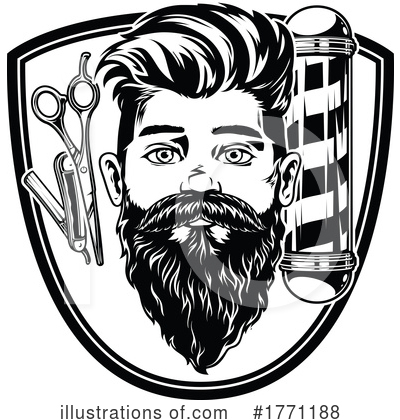 Beard Clipart #1771188 by Vector Tradition SM