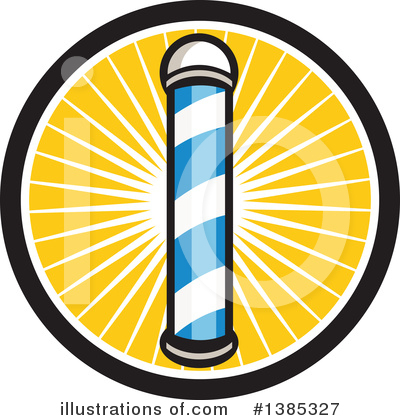 Barber Pole Clipart #1385327 by patrimonio