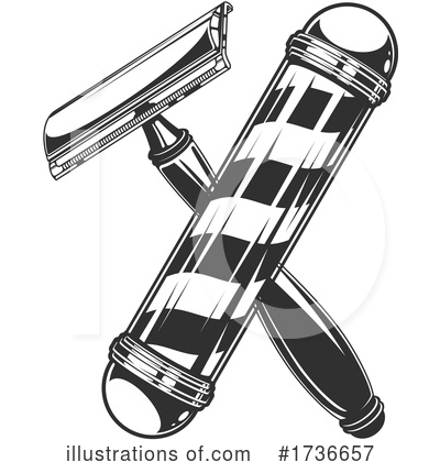 Barber Pole Clipart #1736657 by Vector Tradition SM