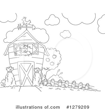 Royalty-Free (RF) Barn Clipart Illustration by BNP Design Studio - Stock Sample #1279209