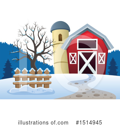 Royalty-Free (RF) Barn Clipart Illustration by visekart - Stock Sample #1514945