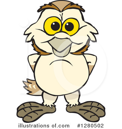 Barn Owl Clipart #1280502 by Dennis Holmes Designs