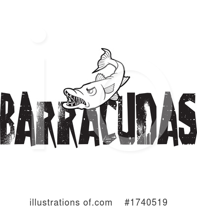 Royalty-Free (RF) Barracuda Clipart Illustration by Johnny Sajem - Stock Sample #1740519