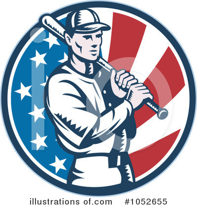 Royalty-Free (RF) Baseball Clipart Illustration by patrimonio - Stock Sample #1052655