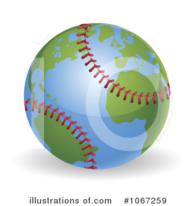 Royalty-Free (RF) Baseball Clipart Illustration by AtStockIllustration - Stock Sample #1067259